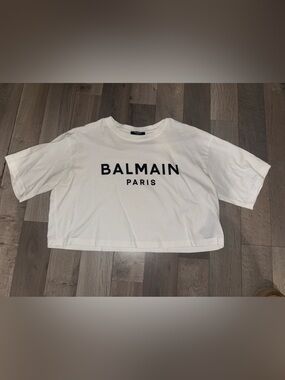 BALMAIN (Women’s) cropped T-shirt